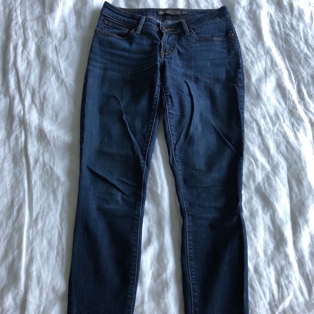 Dark Wash Bold Curve Mid Rise Levi’s Skinny Jeans